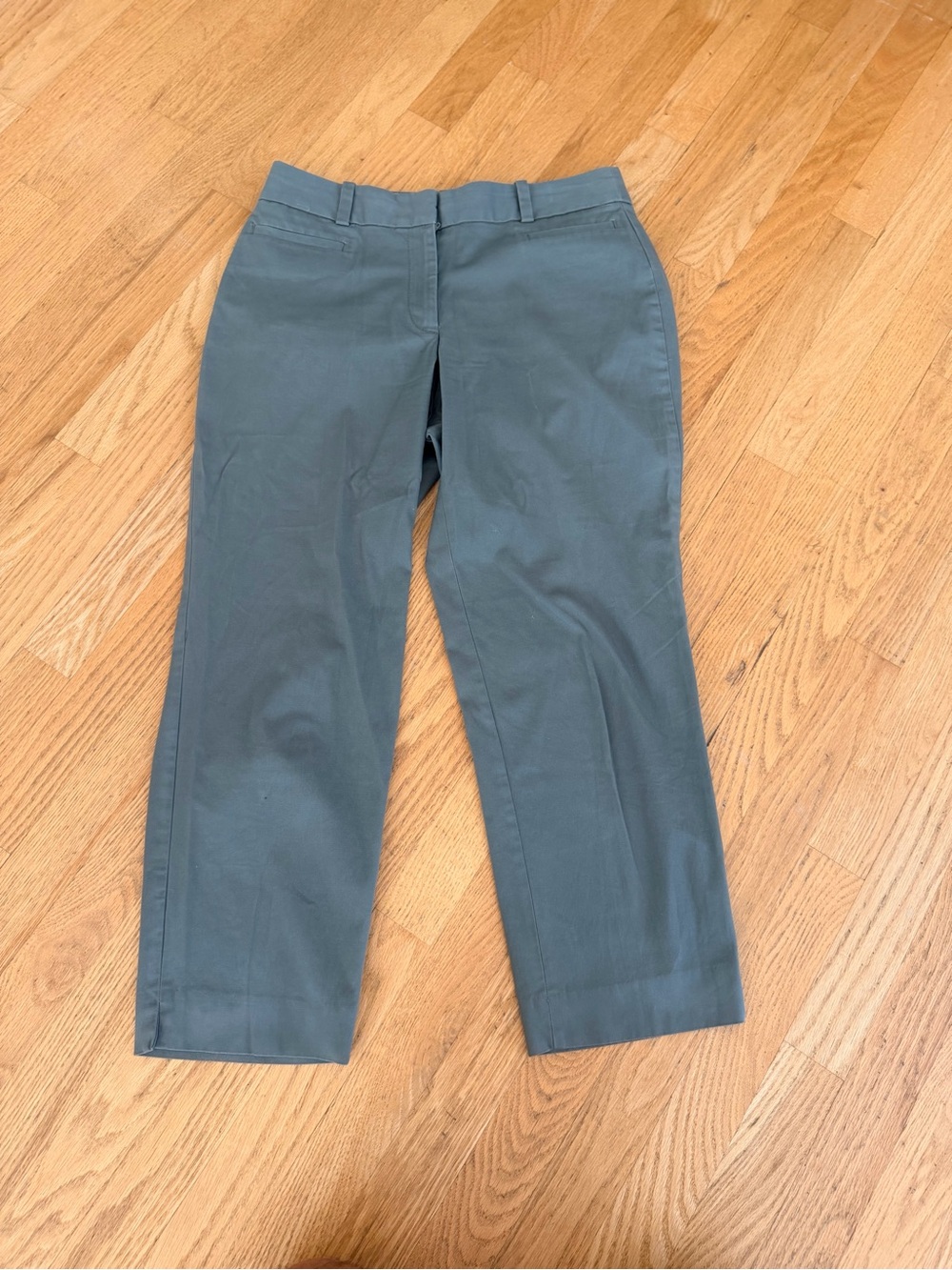 Ladies Size 4 "Talbots"  Women's Slate Green Chinos GUC